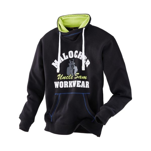 Hoodie Uncle Sam "Sweatshirt Royaltte", Herren, Gr. L, Schwarz, Royal, Limette, Obermaterial: 65% Polyester Pes. 35% Baumwolle Co., Sweatshirts Hoodie-image