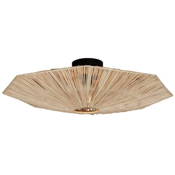 Good & Mojo Deckenleuchte "Panama", Beige (Natur), 1, Ø 65Cm H: 7Cm, Leuchten, Deckenleuchte-image