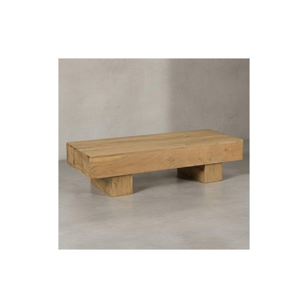Kadima Design Massivholz Couchtisch Saar: 120X45 Cm, Akazien-/Sheeshamholz, Handgefertigt, Pflegeleicht.-image