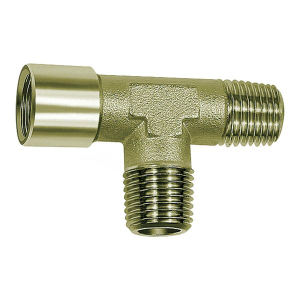 Riegler T-StüCk, AußEn/AußEn/Innen, G/R 1/4, Sw 13, Messing Vernickelt (N 254.92)-image