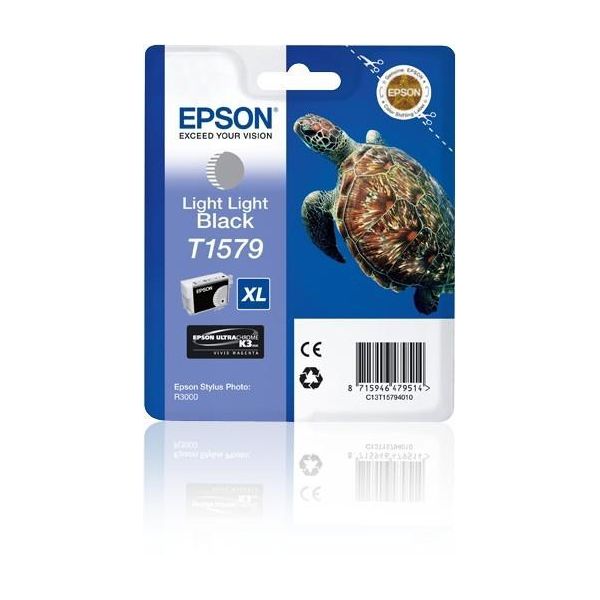 Original Epson Tintenpatrone C13T15794010 / T1579 Schwarz Hell Hell-image