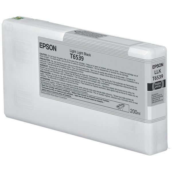 Original Epson Tintenpatrone C13T653900 / T6539 Schwarz Hell Hell-image