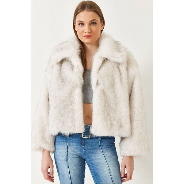 GeküRzter Offener Fleece-Mantel Mit Langen ÄRmeln-image