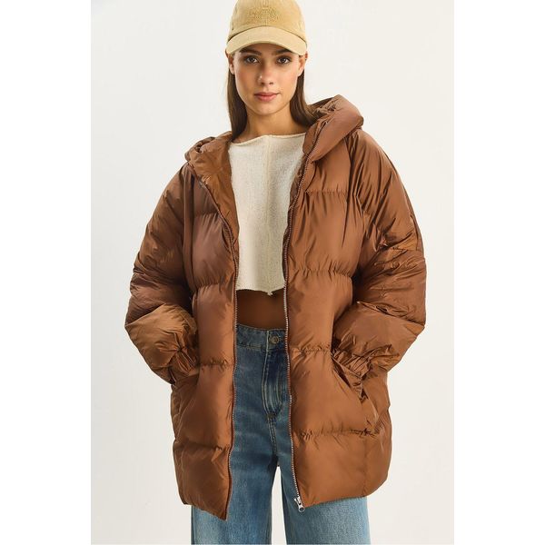 Kapuzenshirt ÜBergroßE Dicke Pufferjacke-image