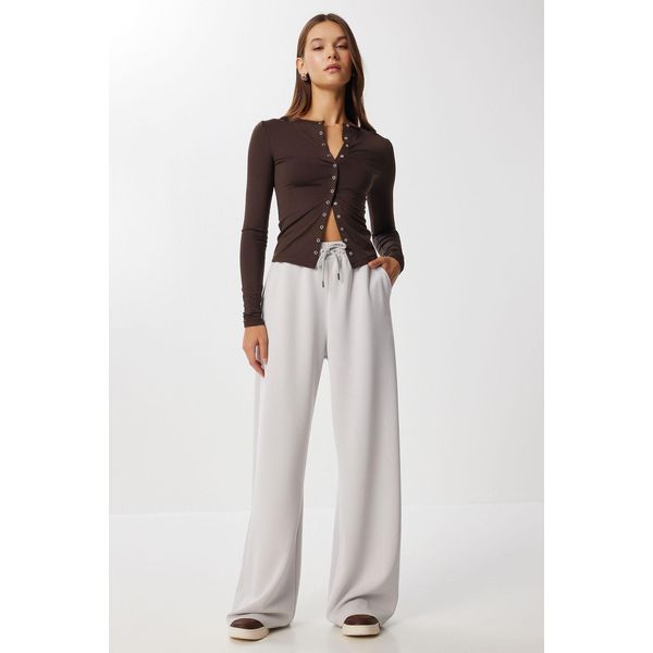 Sweatpants Mit Weitem Bein Und Kordelzugbund-image