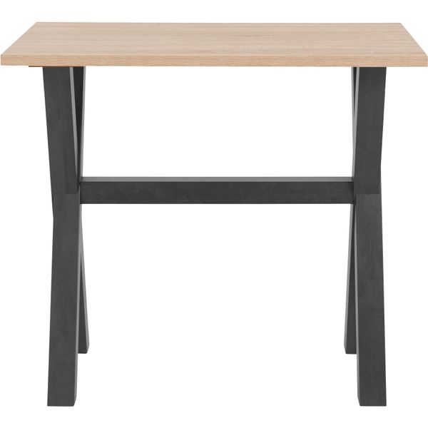 Bartisch MÄUsbacher, Schwarz (Schwarzstahl, Eichefarben SäGerau, Schwarzstahl), B:120Cm H:105Cm T:70Cm, Tische, Bartisch, Gestell In X-Form (Breite 120, 140 Oder 160 Cm)-image