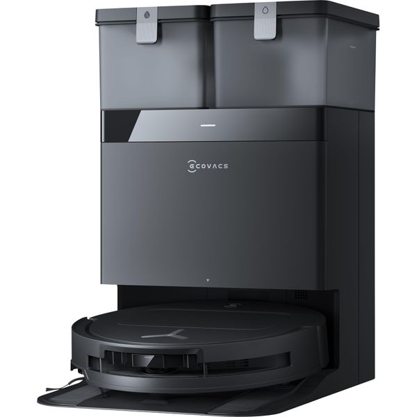 Ecovacs Nass-Trocken-Saugroboter "Deebot T50 Omni Gen3", Schwarz, B:35,2Cm H:8,1Cm T:35,1Cm, Saugroboter, 25.000 Pa, Omni Station, Ultraschlankes 81-Mm-Design-image