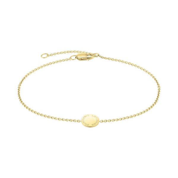 Armband Liebeskind Berlin "Schmuck Geschenk Gold 375 Armkette Gold Collection", Gold (Gelbgoldfarben), ArmbäNder, Damen, 18,5Cm, Gelbgold 375, Armband, Mit Zirkonia (Synth.)-image