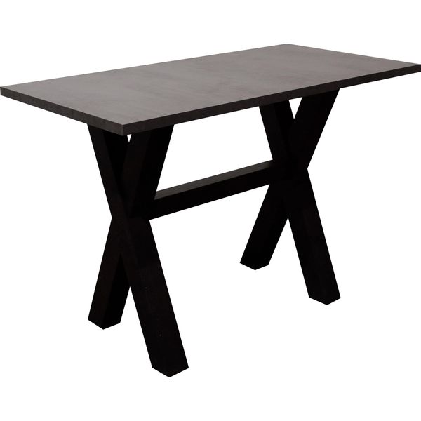 Bartisch MÄUsbacher, Schwarz (Schwarzstahl, Graphitfarben, Schwarzstahl), B:160Cm H:105Cm T:70Cm, Tische, Bartisch, Gestell In X-Form (Breite 120, 140 Oder 160 Cm)-image