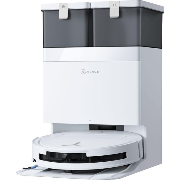 Ecovacs Nass-Trocken-Saugroboter "Deebot T50 Omni Gen3", Weiß, B:35,2Cm H:8,1Cm T:35,1Cm, Saugroboter, 25.000 Pa, Omni Station, Ultraschlankes 81-Mm-Design-image