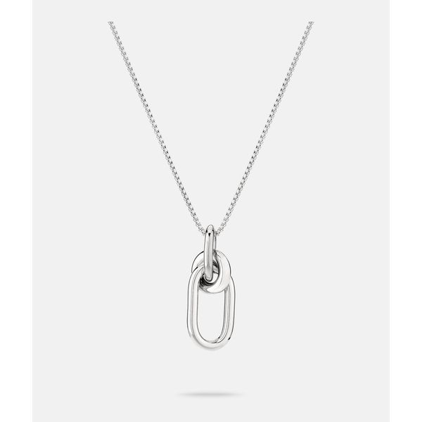 Kette Mit AnhäNger Liebeskind Berlin "Schmuck Geschenk Edelstahl Halskette Modern Knot Knoten", Silber (Silberfarben), Halsketten, Damen, Edelstahl, L: 47 B: 2Mm, B:2Mm-image
