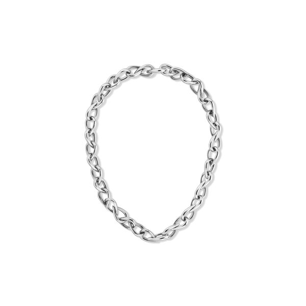 Edelstahlkette Calvin Klein "Sculptured Drops", Edelstahlfarben, Halsketten, Damen, Edelstahl, L: 52,5 B: 12Mm, Edelstahlkette, B:12Mm-image