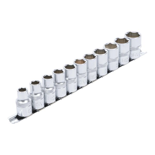 Bgs SteckschlüSsel-Einsatz-Satz, Sechskant Antrieb Innenvierkant 12,5 Mm (1/2 Zoll) Sw 10 - 21 Mm 11 Teilig ; Bgs Technic (9106)-image