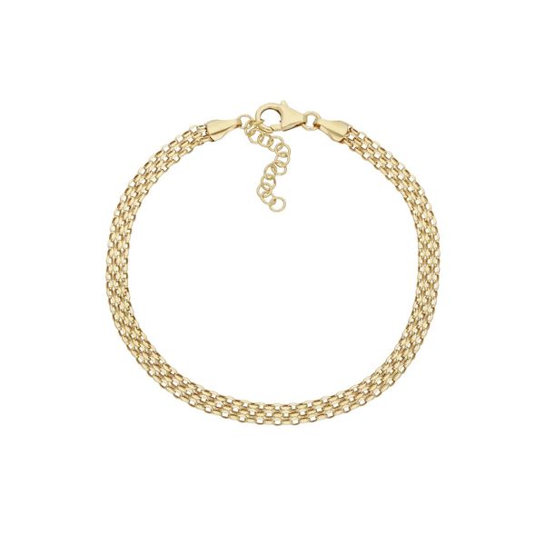 Armkette Firetti "Schmuck Geschenk Gold 585 Armschmuck Armband Goldarmband Bismarckkette", Gold (Gelbgoldfarben), ArmbäNder, Damen, 22Cm, Gelbgold 585, Armkette-image