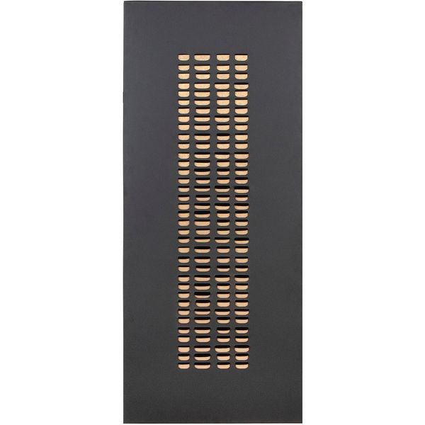 Wanddekoobjekt Casablanca By Gilde "Wandrelief Rechteckig Torus Schwarz H. 120 Cm", Schwarz, B:50Cm H:120Cm T:3,5Cm, Metall, Wanddekoobjekte-image