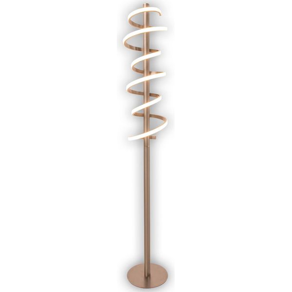 Näve LED Stehlampe "Belleza", Silber (Silberfarben), 1, Ø 22Cm H: 140Cm, 1 Stk., Leuchten, Flurleuchte Warmweiß, H: 140Cm, 27W, Silberfarben, IP20, Dimmbar, LED Stehlampe-image