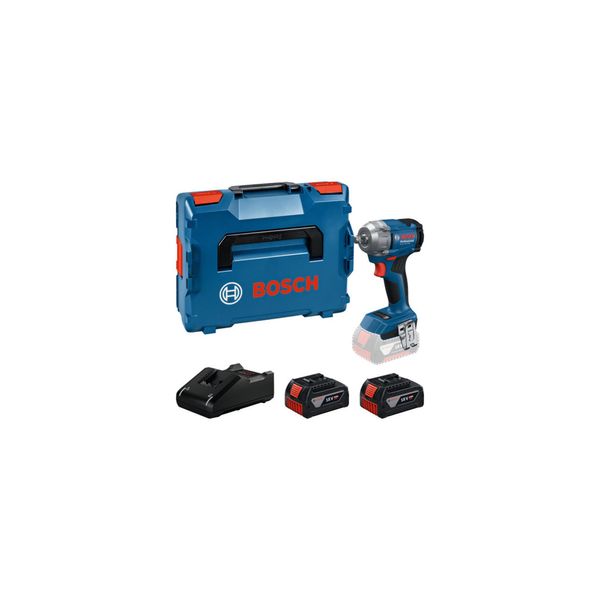 Bosch Akku-Drehschlagschrauber Gds 18V-350, 2 X Akku Gba 18V 4.0Ah In L-BOXX (06019M5022)-image