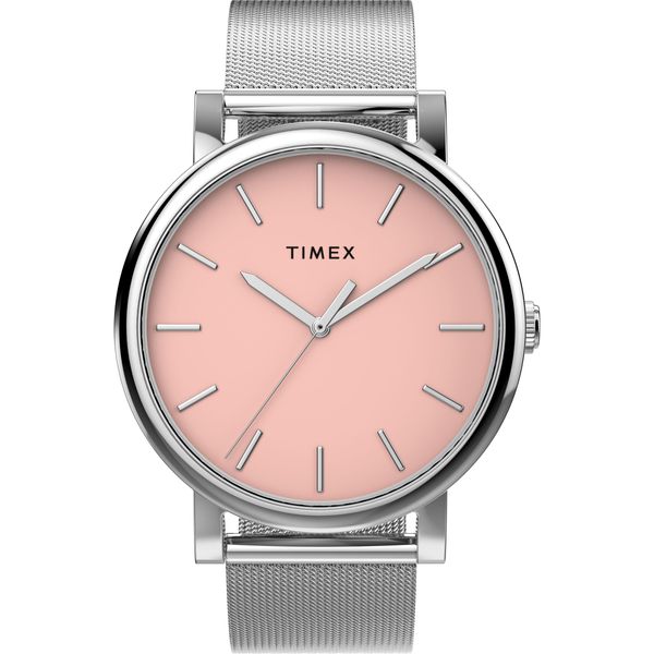 Quarzuhr Timex "Timex Originals", Silberfarben, Rosa, Armbanduhren, Damen, Quarzuhr, Armbanduhr, Damenuhr, Edelstahlarmband, Analog-image