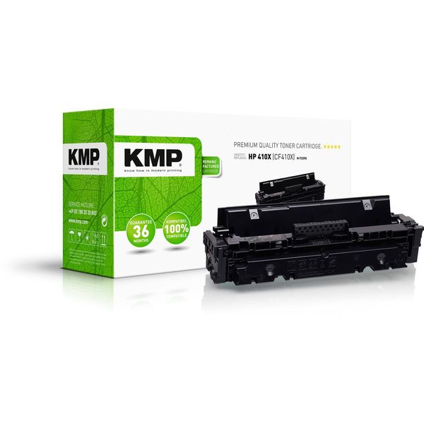 Kmp Toner H-T239X Schwarz Kompatibel Zu Hp 410X (CF410X)-image
