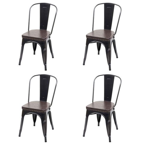 Esszimmerstuhl H10E Braun 4Er-Set-image
