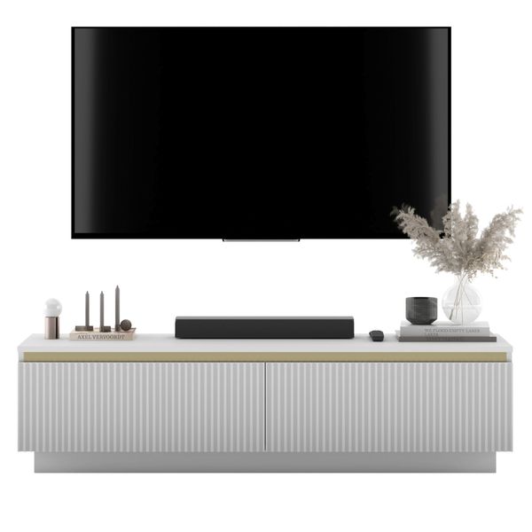 TV-SCHRANK Selene 140 Cm Weiß Matt Glamour-image