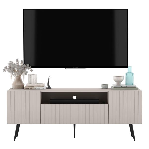 TV-SCHRANK Elpis Kaschmir Matt Mit Metallbeine Glamour 150 Cm-image