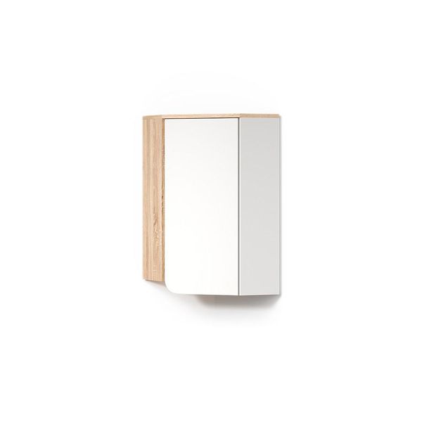 Badschrank Marano Sonoma/Weiß 42.4 X 75 Cm Mit TüR Und Offenen FäChern-image