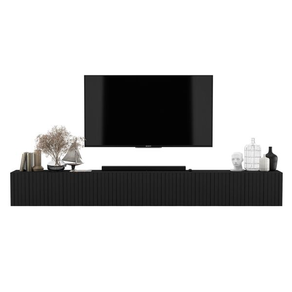 TV-LOWBOARD 2-Er Set Elpis Schwarz Matt Glamour 150 Cm-image