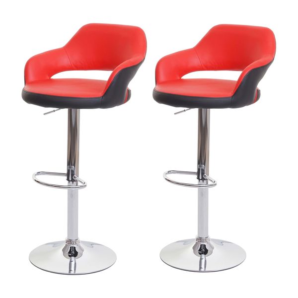 Barhocker Rot, Schwarz 2Er-Set-image