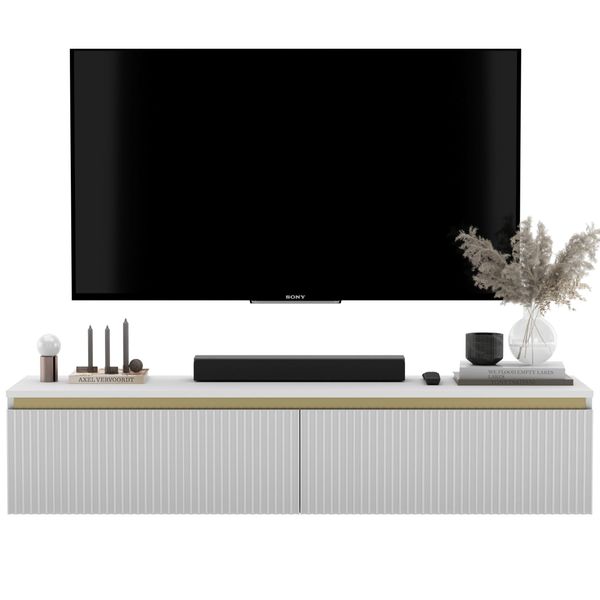 TV-SCHRANK Selene Weiß Matt Glamour 140 Cm-image