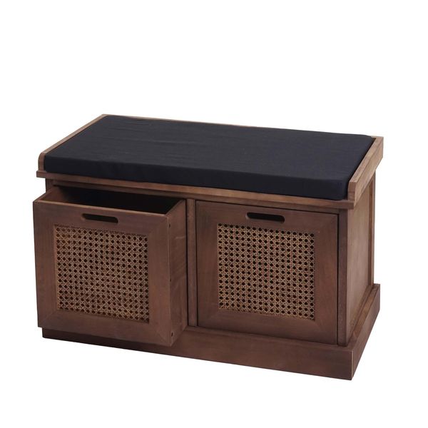 Sitzbank Aufbewahrungsboxen Schwarz-image