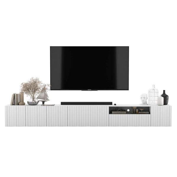 TV-LOWBOARD 2-Er Set Elpis2 Weiß Matt Glamour 150 Cm-image