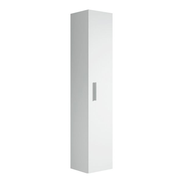 Badezimmerschrank Pluto Mit 1 TüR Weiß - 30 X 30 X 150 Cm-image