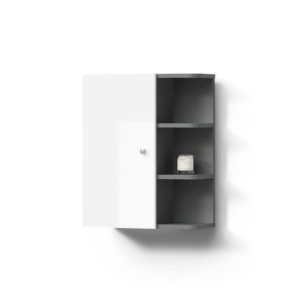 Badschrank Fucino Weiß Hochglanz 47.2 X 59.2 Cm-image
