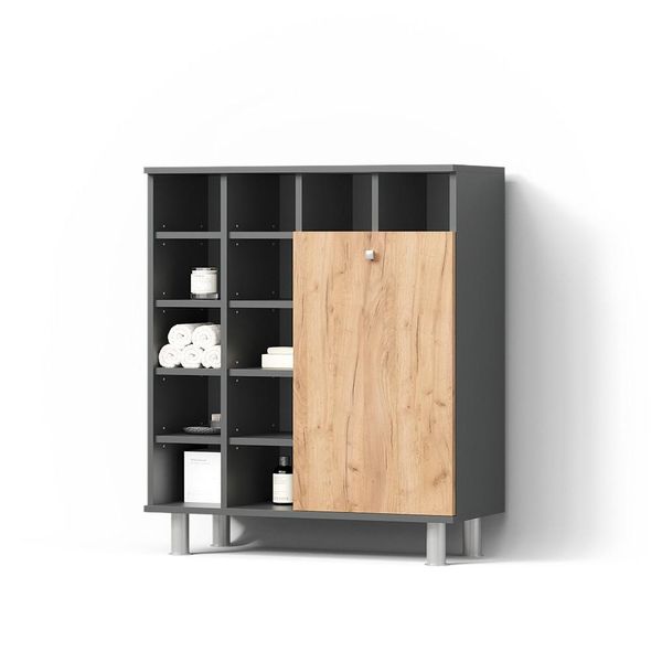 Badschrank Fucino Anthrazit/Goldkraft Eiche 78.4 X 91.6 Cm-image