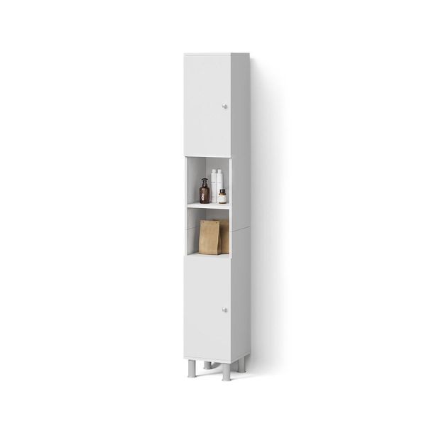 Badschrank Fucino Weiß 30 X 190 Cm-image