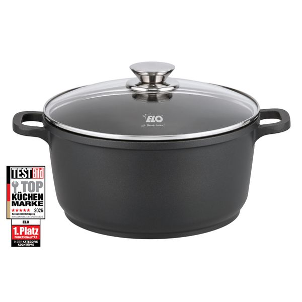 Kochtopf ELO "Alucast", Schwarz, H:11,5Cm Ø:24Cm, TöPfe, Kochtopf, Induktion-image