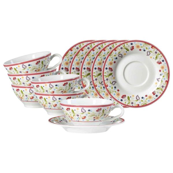 Ritzenhoff & Breker Teetassen Mit Untertassen Shanti Ostfriese 100 Ml 6Er Set-image