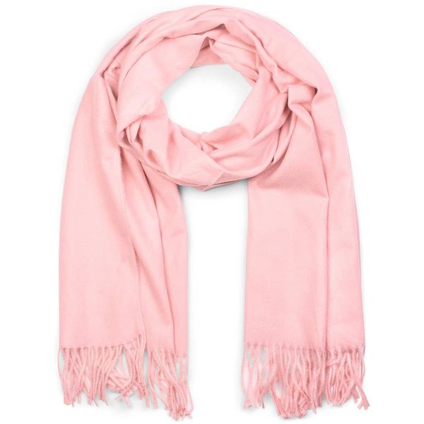 Schal Stylebreaker "Weicher Schal Uni Mit Fransen", Damen, Rosa, Obermaterial: 100% Viskose Cv., Modisch, ModetüCher Schal-image