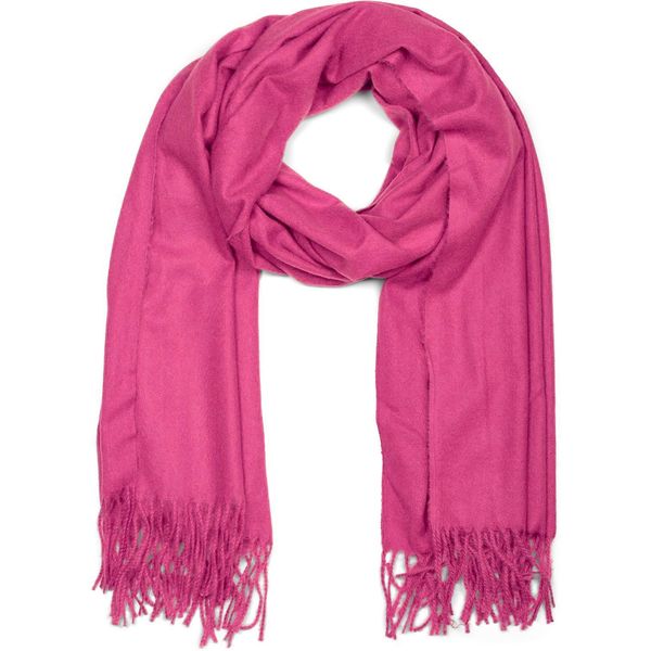 Schal Stylebreaker "Weicher Schal Uni Mit Fransen", Damen, Lila (Himbeere), Obermaterial: 100% Viskose Cv., Modisch, ModetüCher Schal-image