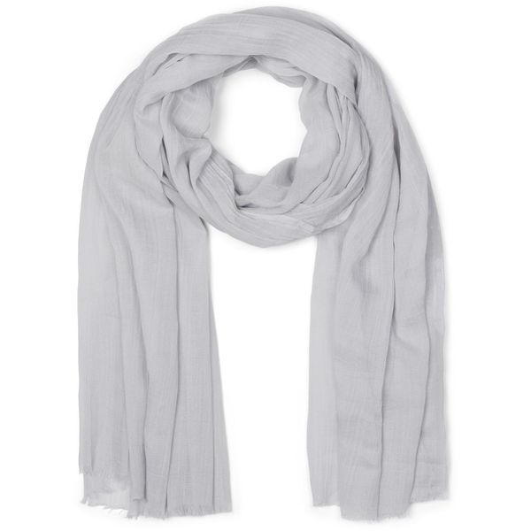 Schal styleBREAKER "Leichter Schal Einfarbig", Damen, Grau (Hellgrau), Obermaterial: 50% Viskose Cv. 50% Baumwolle Co., Modisch, ModetüCher Schal-image