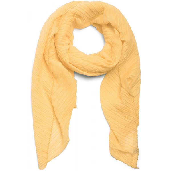Schal styleBREAKER "Gekreppter Unifarbener Schal", Damen, Gelb, Obermaterial: 50% Viskose Cv. 50% Baumwolle Co., Modisch, ModetüCher Schal-image