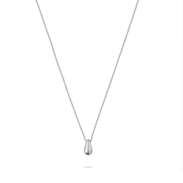 Kette Mit AnhäNger Liebeskind Berlin "Schmuck Geschenk Edelstahl Halskette The Mini Drop Tropfen", Silber (Silberfarben), Halsketten, Damen, Edelstahl, L: 45 B: 2Mm, B:2Mm-image