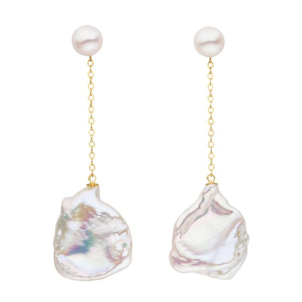 Paar Ohrstecker Firetti "Schmuck Geschenk Ohrschmuck Perle", Gold (Gelbgoldfarben, Weiß), Ohrringe, Damen, Perlen Silber 925 (Sterlingsilber), Perlen, Silber 925 (Sterlingsilber), Made In Germany - Mit SüßWasserzuchtperle-image