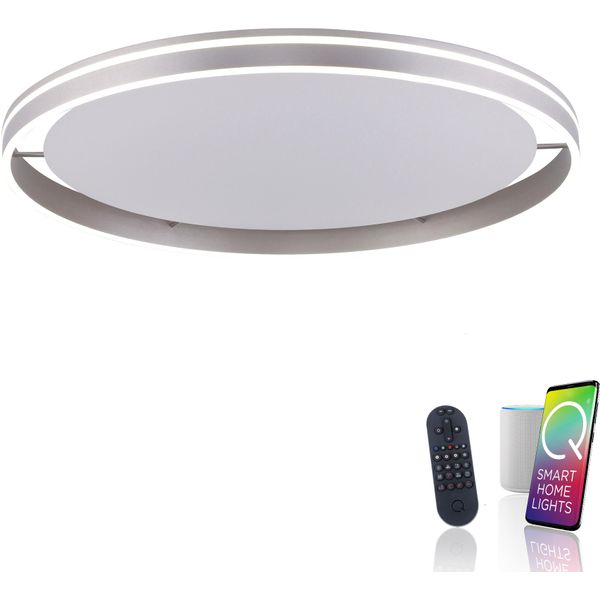 Led Deckenleuchte "Q-VITO", Stahlfarben, 1, Ø 79,4Cm, 1 Stk., Neuhaus Q Smart Home Lights, Leuchten, Led Deckenleuchte-image