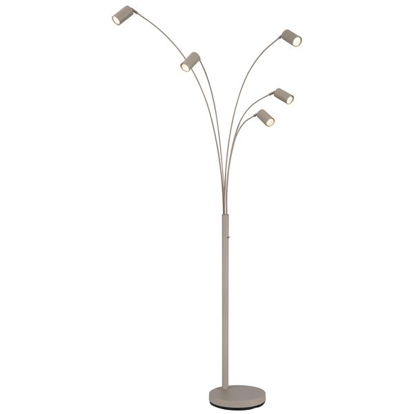 Globo Lighting Stehlampe "Robby", Sandfarben Matt, H: 204Cm, 1 Stk., Leuchten, Stehlampe Wohnzimmer Schlafzimmer Flur Design-Leuchte, Stehlampe-image
