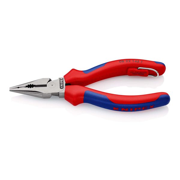 Knipex 08 22 145 T Spitz-Kombizange Mit BefestigungsöSe Schwarz Atramentiert 145 Mm)-image