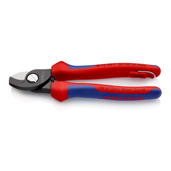 Knipex 95 12 165 T Bk Kabelschere Mit BefestigungsöSe BrüNiert 165 Mm)-image