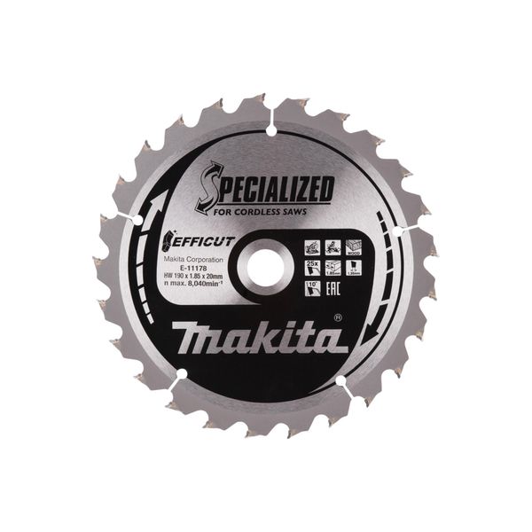 Makita SäGeblatt Efficut 190X20X25Z (E-11178)-image