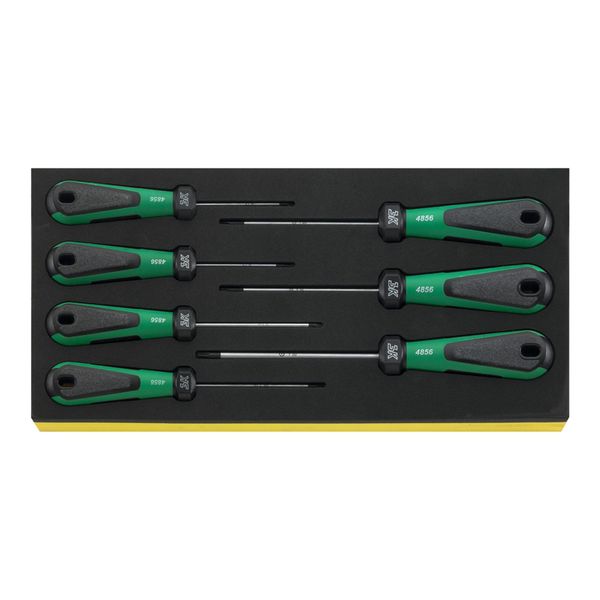 Stahlwille Schraubendrehersatz 3K Drall I.Tcs Nr.Tcs 4856 1/3-Teilung 7Tlg. (96838755)-image